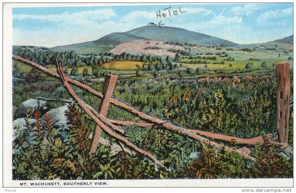 8082   Stati  Uniti   Mt.  Wachusett  Southerly  View   NV  (scritta) - Worcester