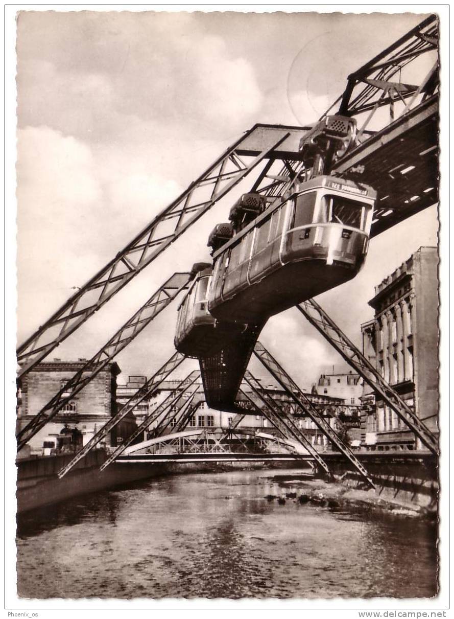 GERMANY - Wuppertal - Elberfeld, Schwebebahn, Year 1960 - Wuppertal