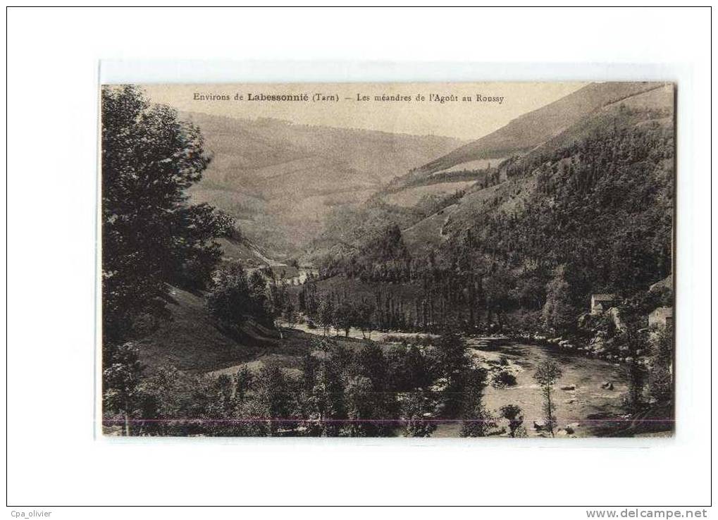 81 LABESSONNIE (environs) Bords De L'Agout Au Roussy, Vue Générale, Ed Sabarthez, 192? - Montredon Labessonie