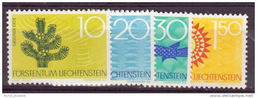 ⭐ Liechtenstein - YT N° 408 à 411 ** - Neuf Sans Charnière ⭐ - Unused Stamps