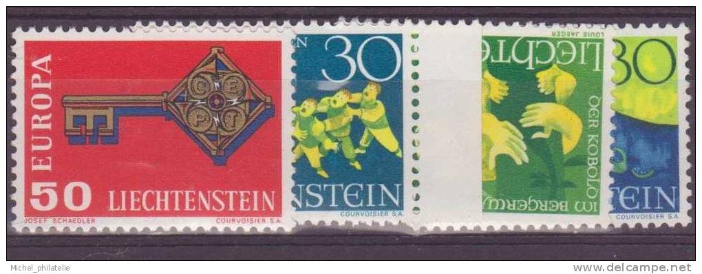 ⭐ Liechtenstein - YT N° 446 à 449 ** - Neuf Sans Charnière ⭐ - Unused Stamps