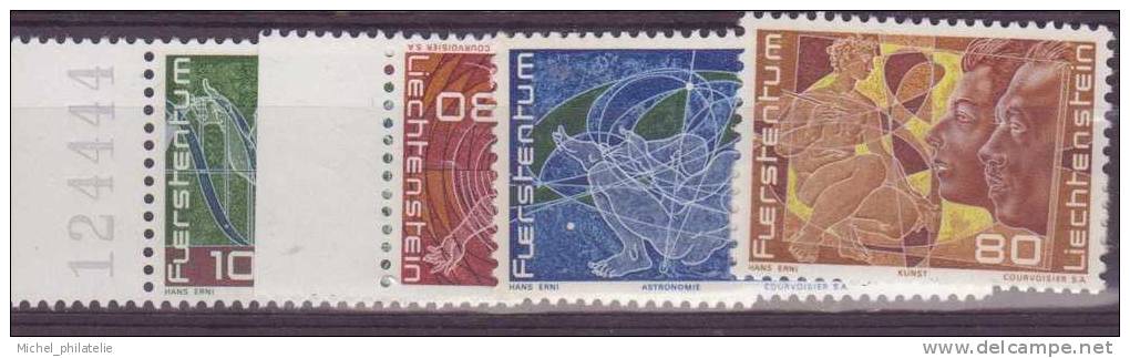 ⭐ Liechtenstein - YT N° 458 à 461 ** - Neuf Sans Charnière ⭐ - Unused Stamps