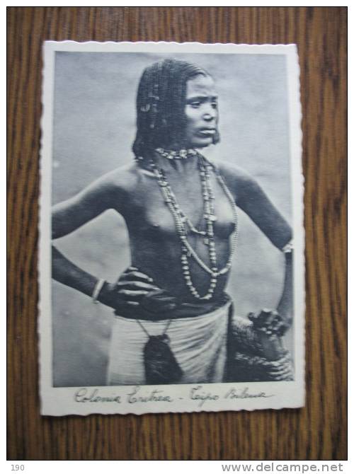 Colonia Eritrea Teipo Bilena ;naked Girl (original Old Postcard) - Eritrea