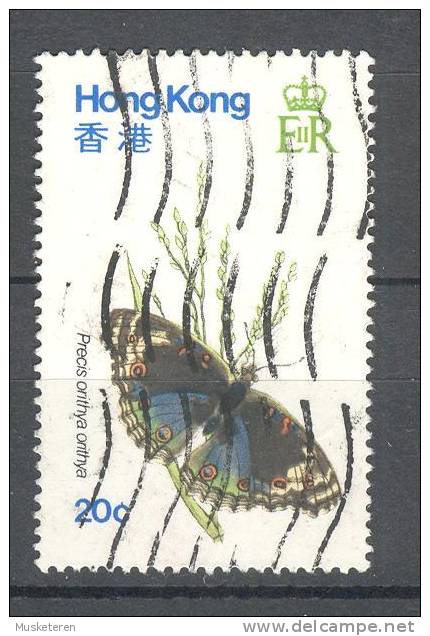 Hong Kong 1979 SG. 380     20c. Butterflie Schmetterling Papillon Precis Orithya - Usados