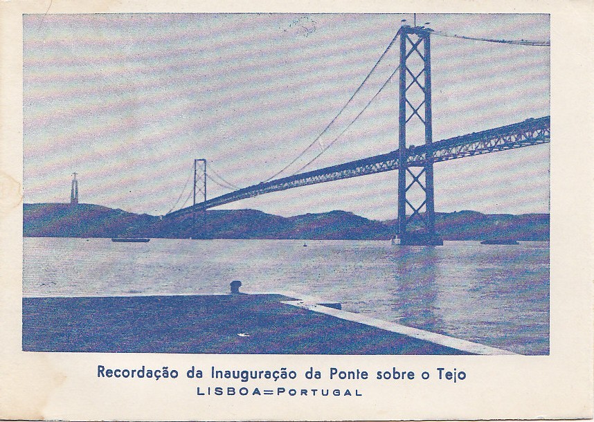 Portugal - Publicité - Recordaçao Da Inauguraçao Da Ponte - Architecture - Souvenir Construction Pont Lisbonne - Sonstige & Ohne Zuordnung