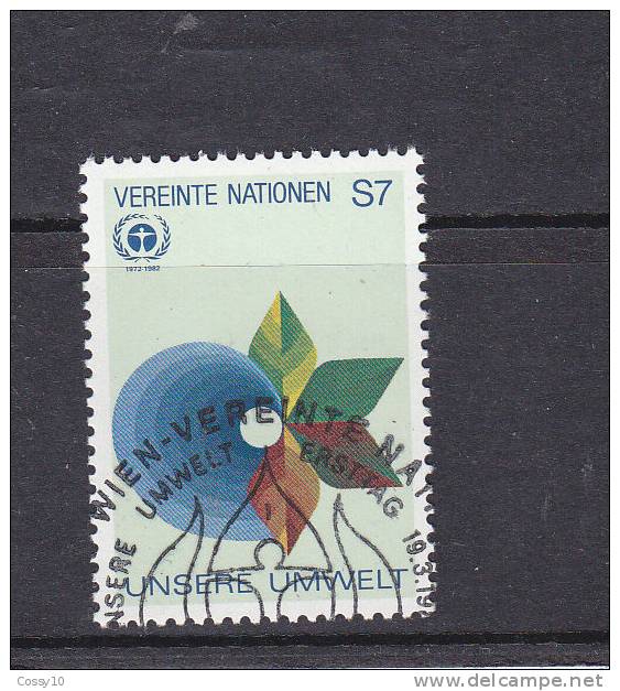 NATIONS  UNIES  VIENNE   1982    N°  25     OBLITERE    CATALOGUE YVERT - Oblitérés