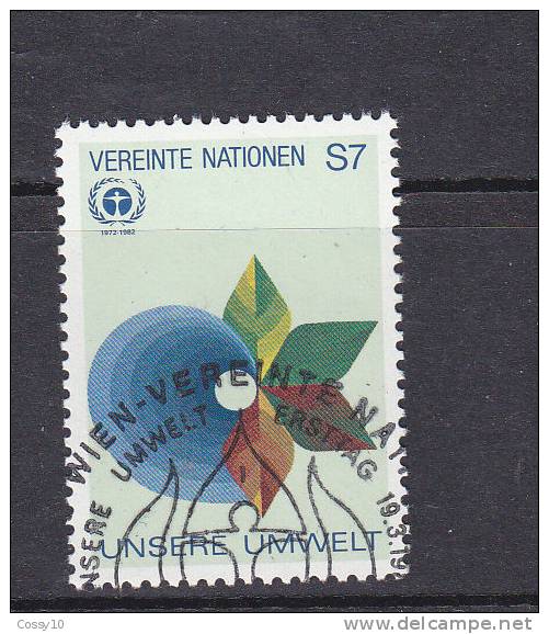 NATIONS  UNIES  VIENNE   1982    N°  25     OBLITERE    CATALOGUE YVERT - Oblitérés