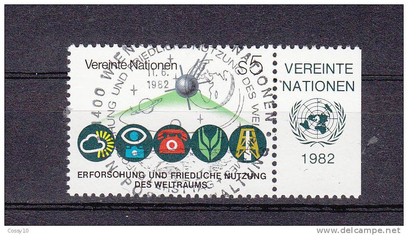 NATIONS  UNIES  VIENNE   1982    N° 26   OBLITERATION CENTRALE      CATALOGUE YVERT - Oblitérés