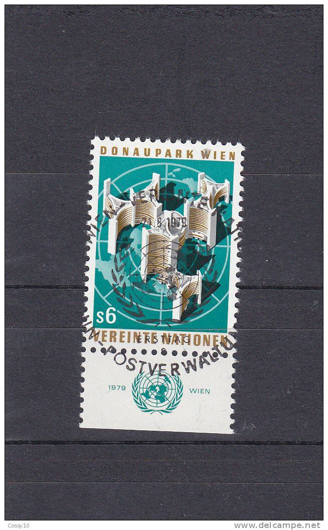 NATIONS  UNIES  VIENNE   1979 - 80    N° 6   OBLITERATION CENTRALE      CATALOGUE YVERT - Oblitérés