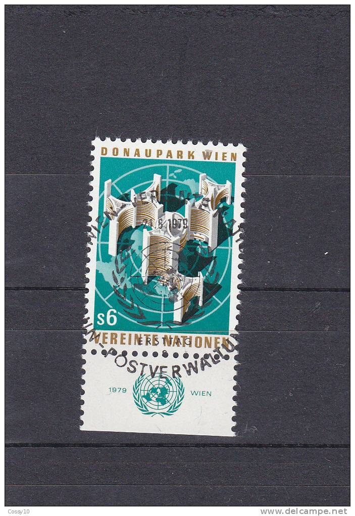 NATIONS  UNIES  VIENNE   1979 - 80    N° 6   OBLITERATION CENTRALE      CATALOGUE YVERT - Oblitérés