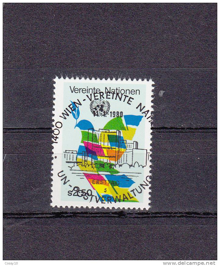 NATIONS  UNIES  VIENNE   1980     N° 3   OBLITERATION CENTRALE       CATALOGUE YVERT - Used Stamps