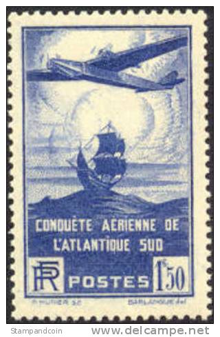 France C16 Mint Never Hinged 1.50fr Airmail From 1936 - 1927-1959 Nuevos