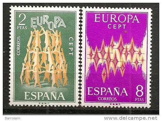 Spain1972: EUROPA 1744-5mnh** - 1972