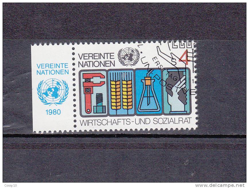 NATIONS  UNIES  VIENNE   1980     N° 14   OBLITERE       CATALOGUE YVERT - Oblitérés