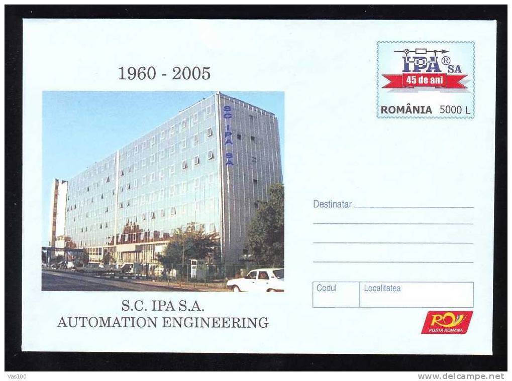 Romania 2005 ENTIER POSTAUX COVER   WITH AUTOMATIC,ENERGIES ,ELECTRICITE. - Elettricità