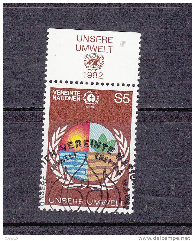 NATIONS  UNIES  VIENNE   1982    N° 24   OBLITERE       CATALOGUE YVERT - Oblitérés