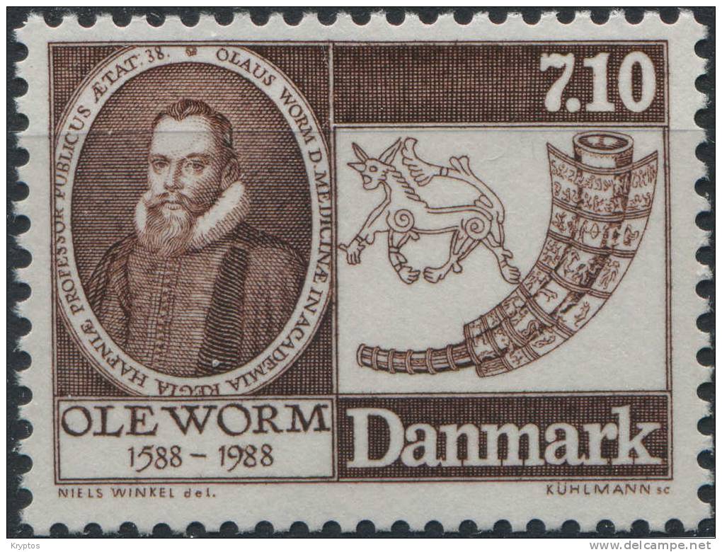 Denmark 1988 - Ole Worm & The Golden Horn - Unused Stamps