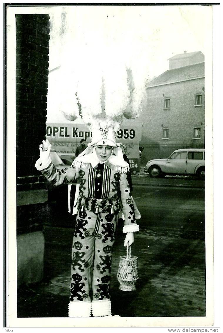 Fotokaart Carte Photo Gilles De Binche ( Opel 1959) Gevaert - Binche