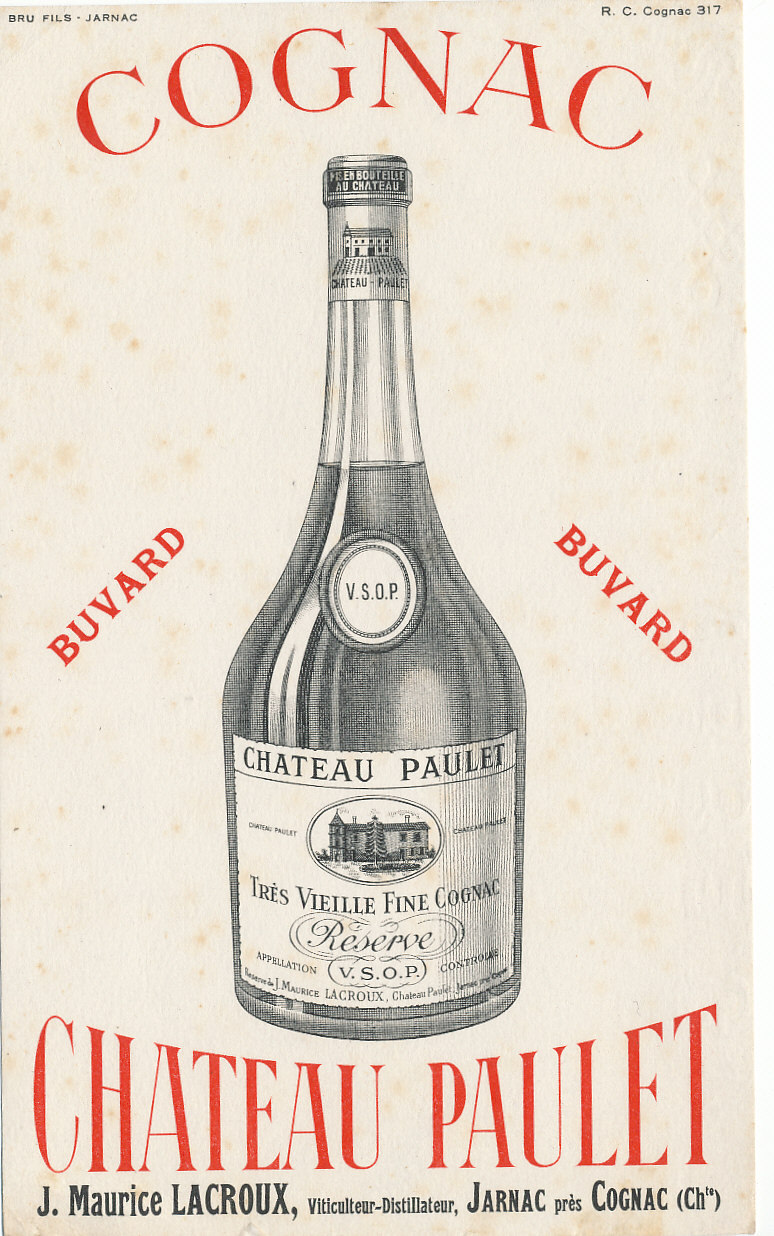 BU 211/ BUVARD     COGNAC CHATEAU PAULET - Drank & Bier