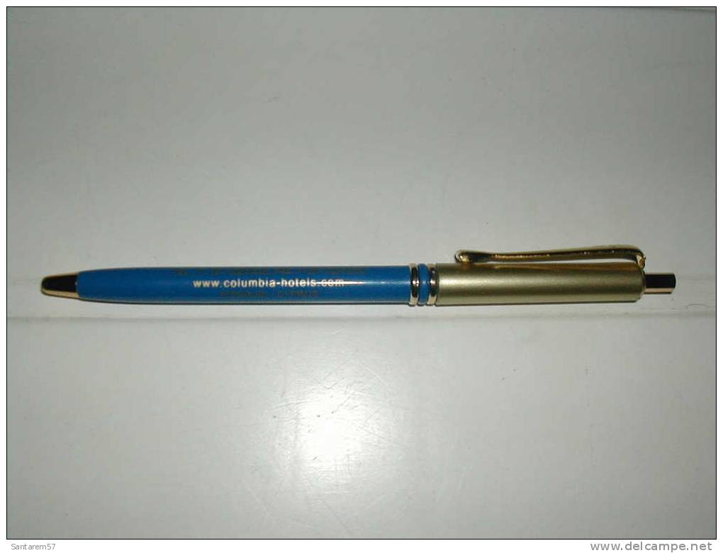 Stylo Publicitaire Advertising Pen COLUMBIA Hotels & Resorts Pissouri CYPRUS CHYPRE - Penne