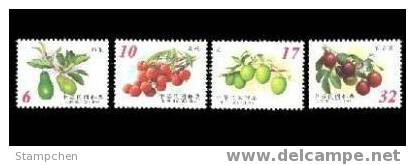 Taiwan 2002 Fruit Stamps (C) Avocado Lichee Litchi Date Passion Flora - Neufs