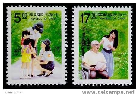 1994 Harmonious Society Stamps Wheelchair Police Woman Book - Handicap