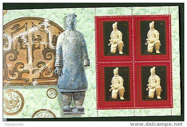 UN 1997 Terracotta Warriors Stamps Booklets Set Of 3 - Cuadernillos