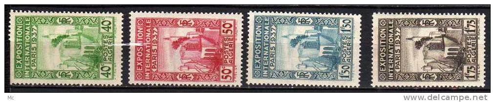 Algerie N° 127 / 130 Neufs Avec Charnières * - Unused Stamps