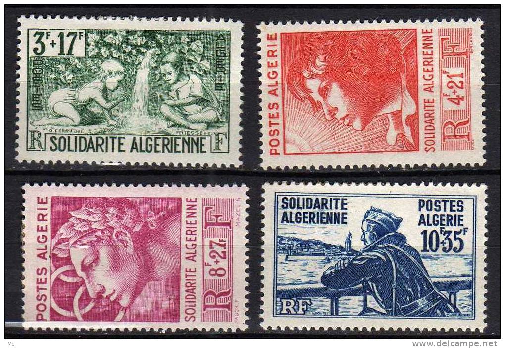 Algerie N° 249 / 252 Neufs Avec Charnière * - Unused Stamps