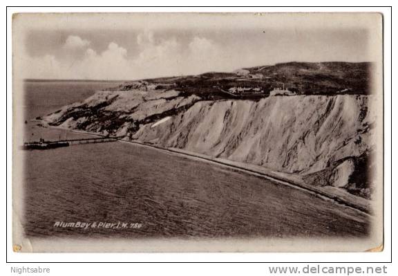 Postcard- Alum Bay & Pier, Isle Of Wight- Written And Posted1916 (997) - Autres & Non Classés