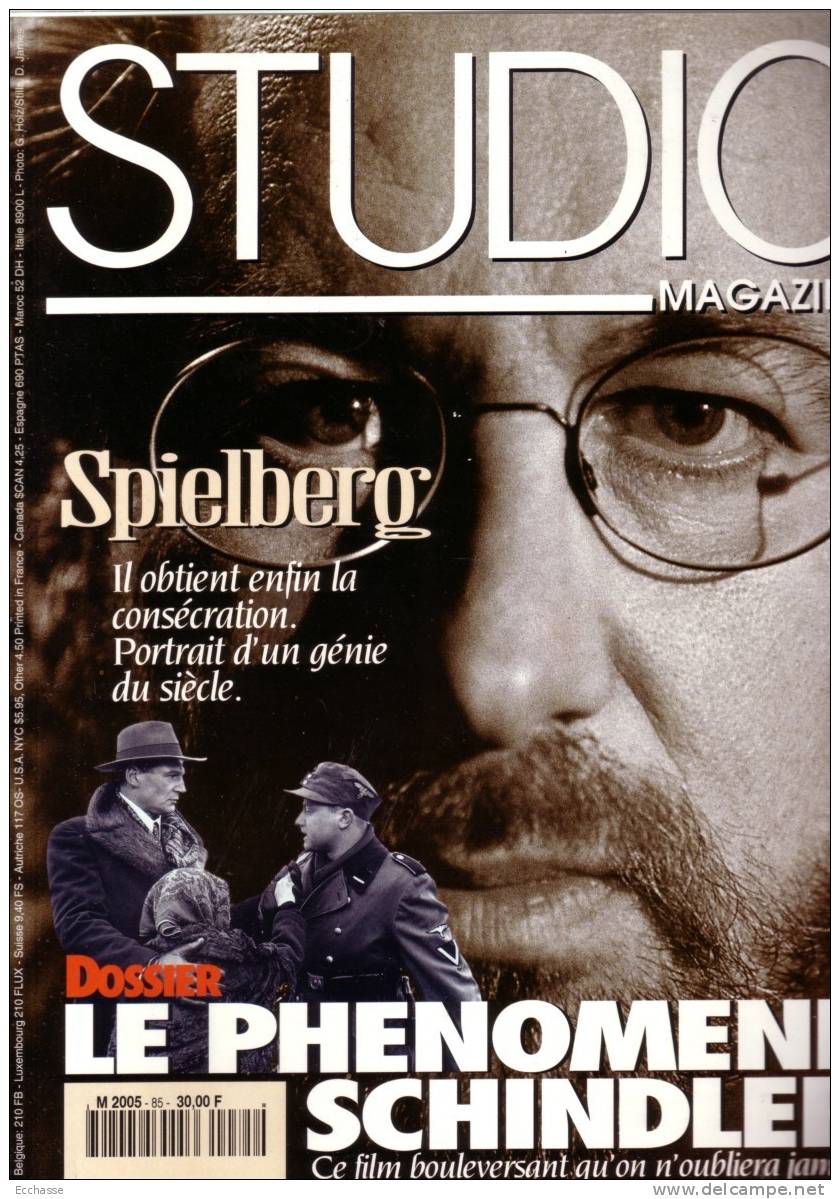 Studio Magazine 85 Spielberg Al Pacino De Palma Christophe Lambert Pailhas Basinger Marielle - Cinéma