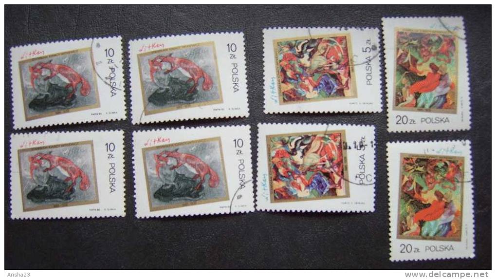 Poland 1985 - Set Of 8x Polska Stamps - Used Stamps