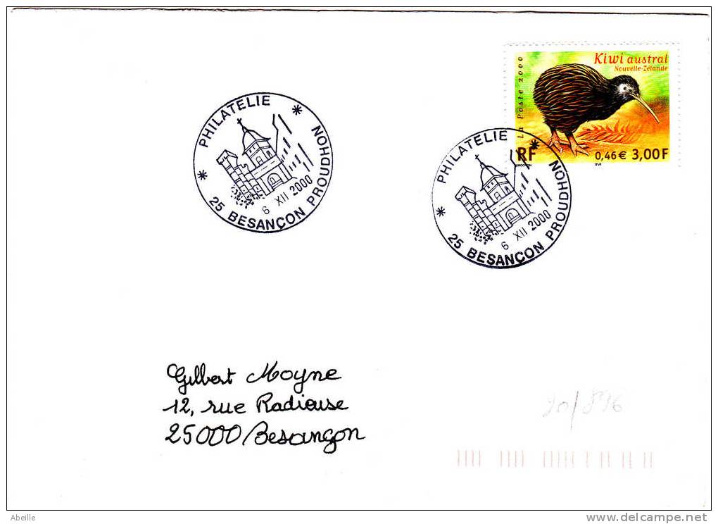 20//865   LETTRE  FRANCE - Kiwi