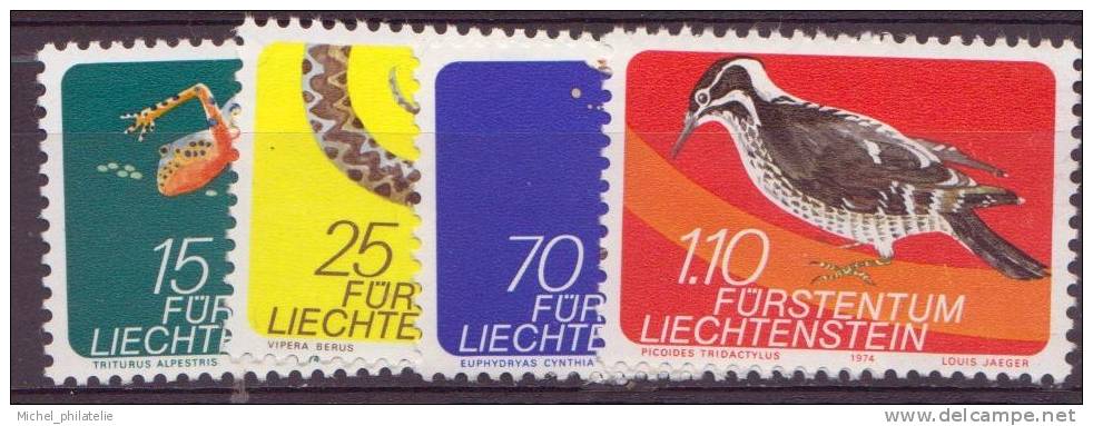 LIECHTENSTEIN N°552/555** NEUF SANS CHARNIERE  FAUNE SUJETS DIVERS - Ongebruikt