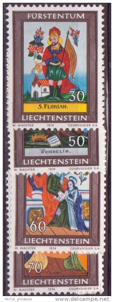 ⭐ Liechtenstein - YT N° 558 à 561 ** - Neuf Sans Charnière ⭐ - Unused Stamps