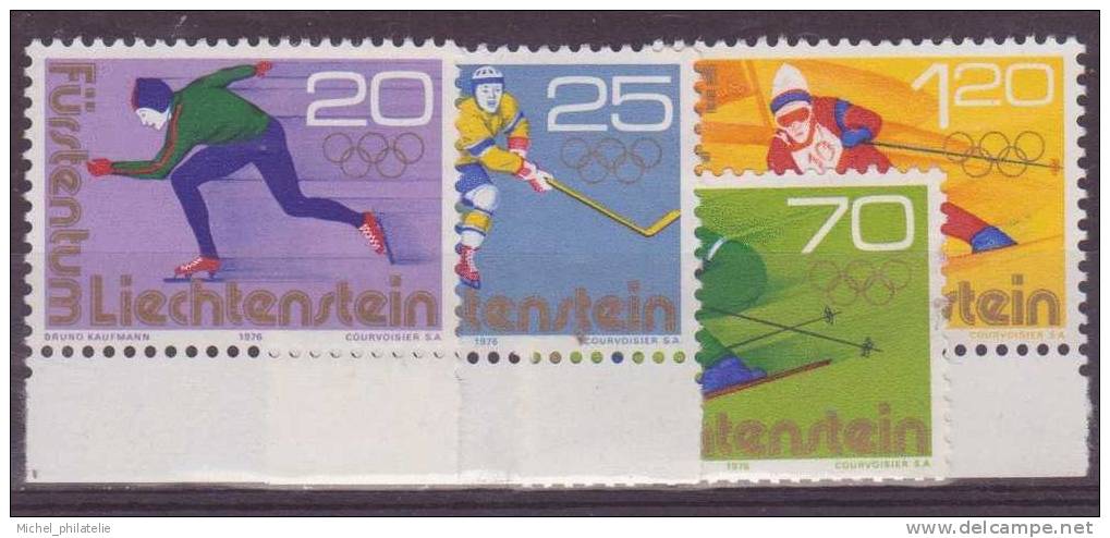 ⭐ Liechtenstein - YT N° 578 à 581 ** - Neuf Sans Charnière ⭐ - Unused Stamps