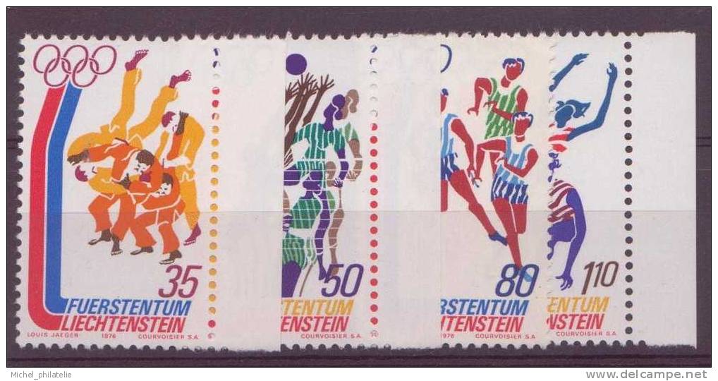 ⭐ Liechtenstein - YT N° 592 à 595 ** - Neuf Sans Charnière ⭐ - Unused Stamps