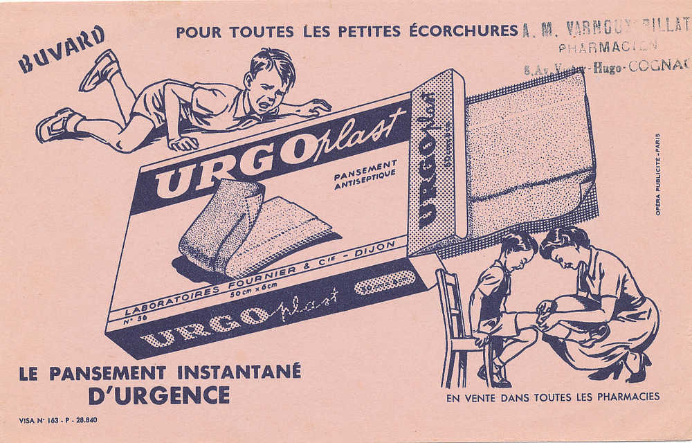 BU 230 / BUVARD      URGO  LE PANSEMENT INSTANTANE D'URGENCE - Chemist's