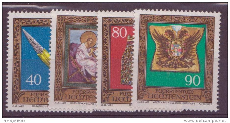 ⭐ Liechtenstein - YT N° 617 à 620 ** - Neuf Sans Charnière - 1977 ⭐ - Unused Stamps