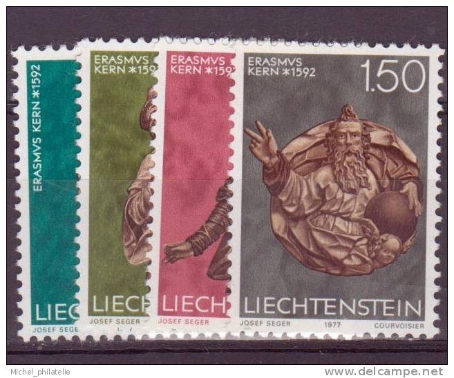 ⭐ Liechtenstein - YT N° 629 à 632 ** - Neuf Sans Charnière - 1977 ⭐ - Ungebraucht