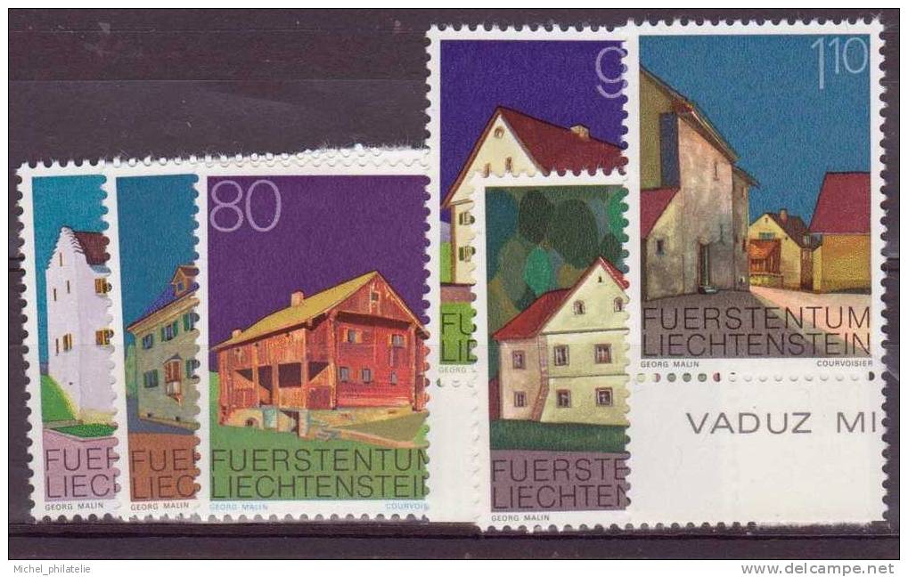 ⭐ Liechtenstein - YT N° 633 à 638 ** - Neuf Sans Charnière - 1978 ⭐ - Unused Stamps