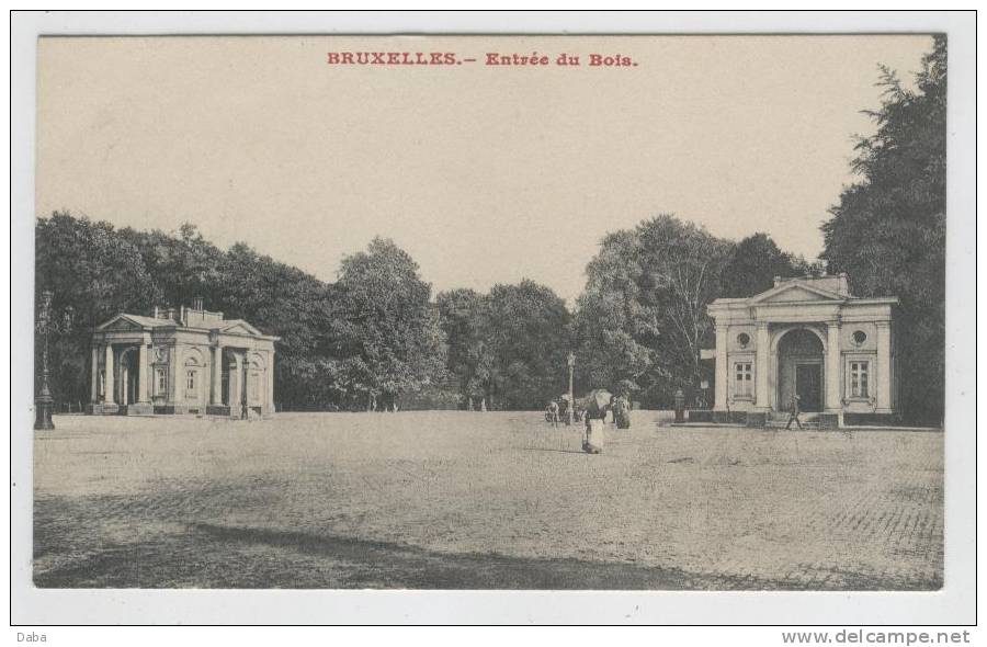 Bruxelles. Entrée Du Bois. - Lanen, Boulevards