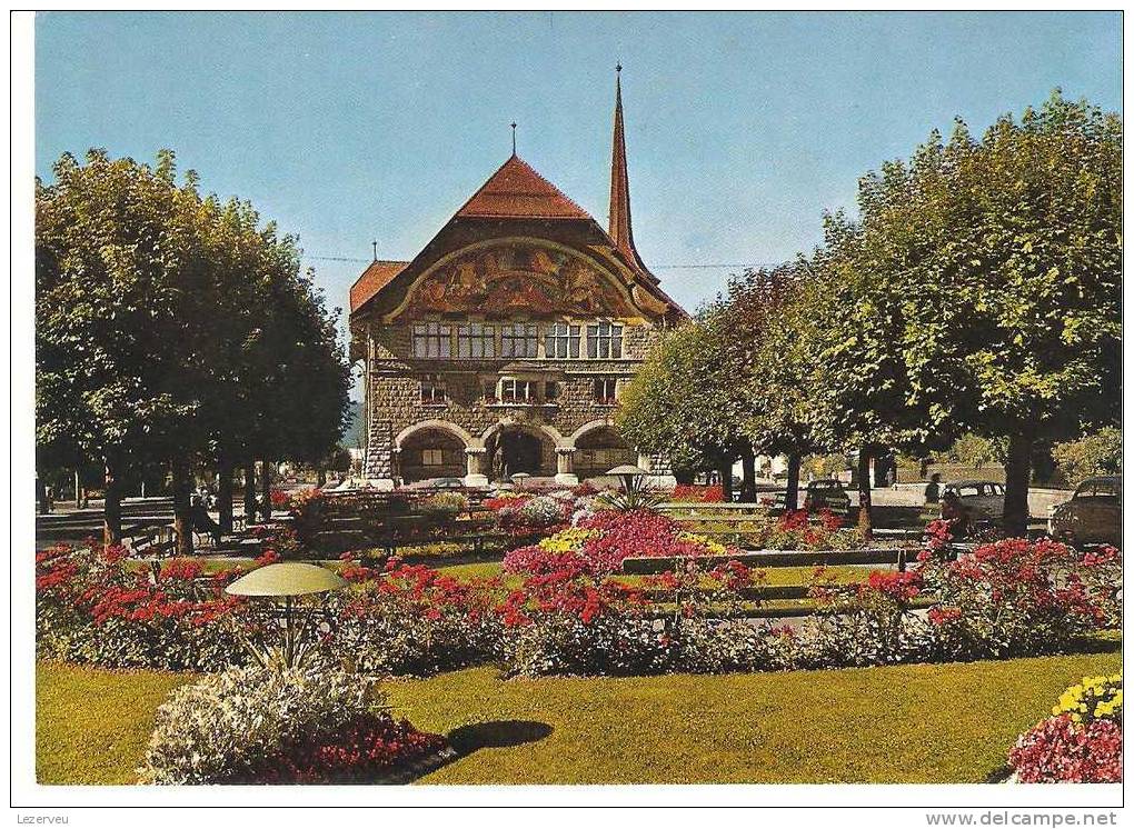 CP SUISSE LE LOCLE HOTEL DE VILLE JARDINS 1974 - Le Locle