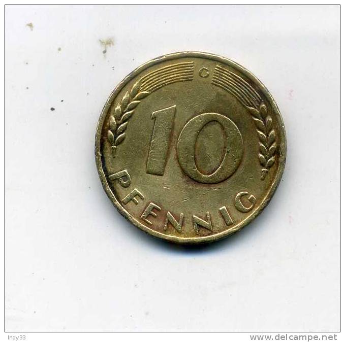 - ALLEMAGNE . 10 PF. 1950 - 10 Pfennig