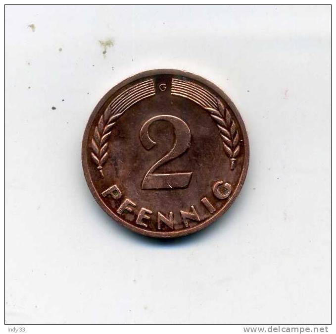 - ALLEMAGNE . 2 PF. 1969 - 2 Pfennig