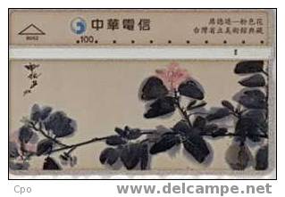 # TAIWAN 9042 Flower 100 Landis&gyr  -flowers,fleurs- Tres Bon Etat - Taiwan (Formosa)