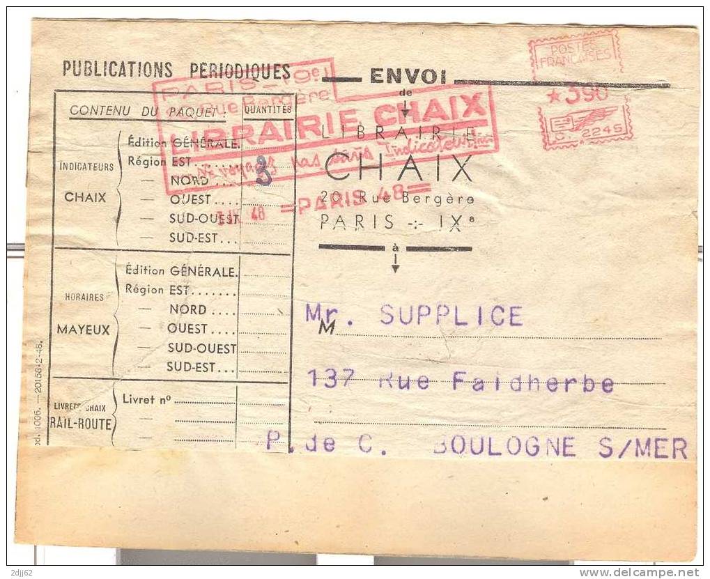 Tarif, 1948  - EMA Havas - Etiquette   Colis (F017) - Posttarife