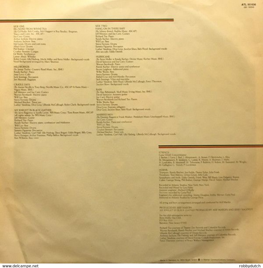 * LP *  BETTE MIDLER - THIGHS AND WHISPERS (Holland 1979 Ex-!!!) - Andere - Engelstalig