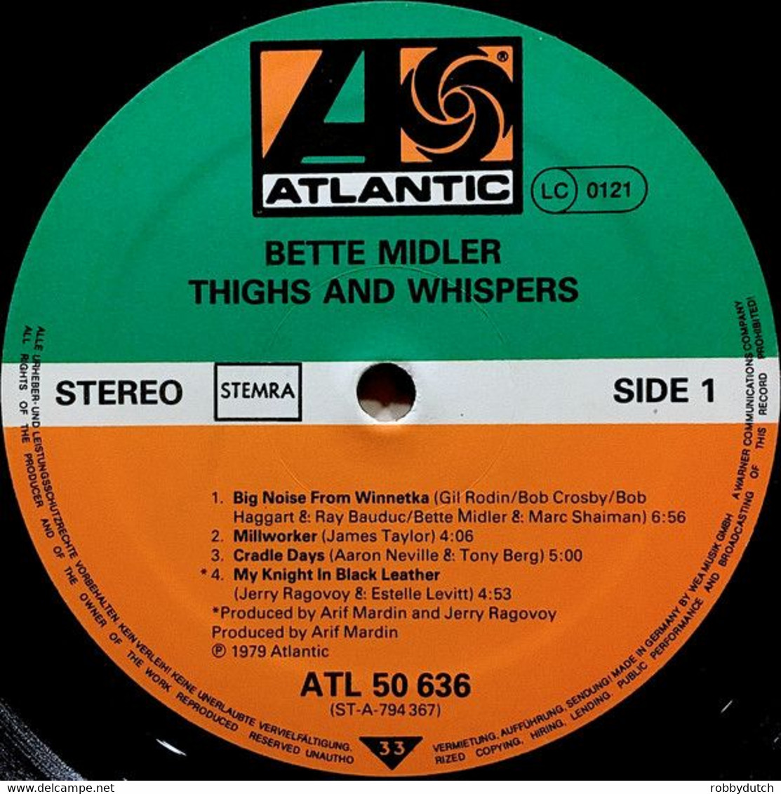 * LP *  BETTE MIDLER - THIGHS AND WHISPERS (Holland 1979 Ex-!!!) - Autres - Musique Anglaise