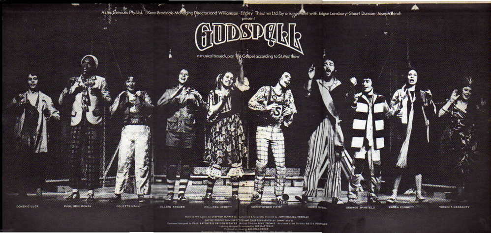 * LP *  GODSPELL - ORIGINAL AUSTRALIAN CAST (Australia 1971) - Musicals